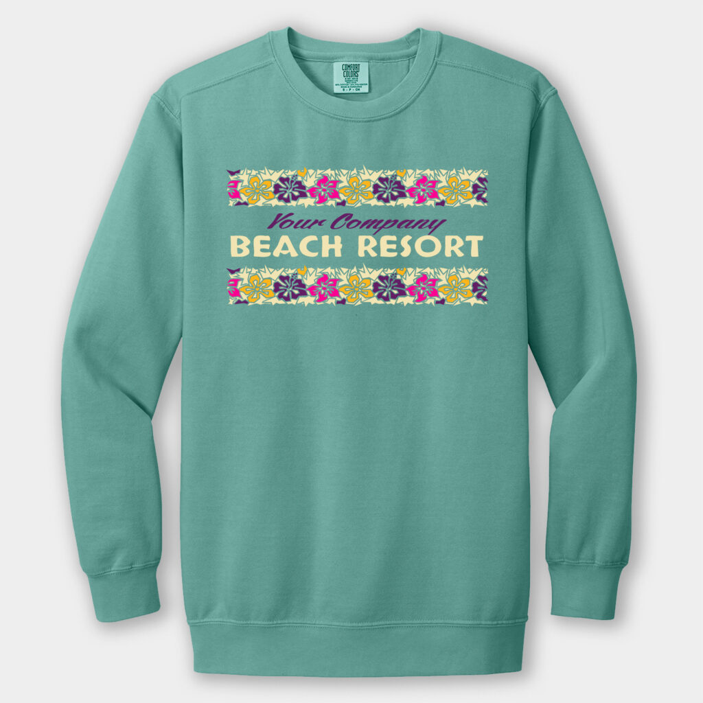 Custom Garment Dyed and Beach Washed Sweatshirts