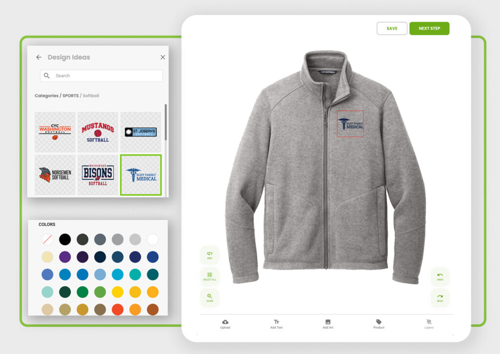Design Templates for Custom Jackets