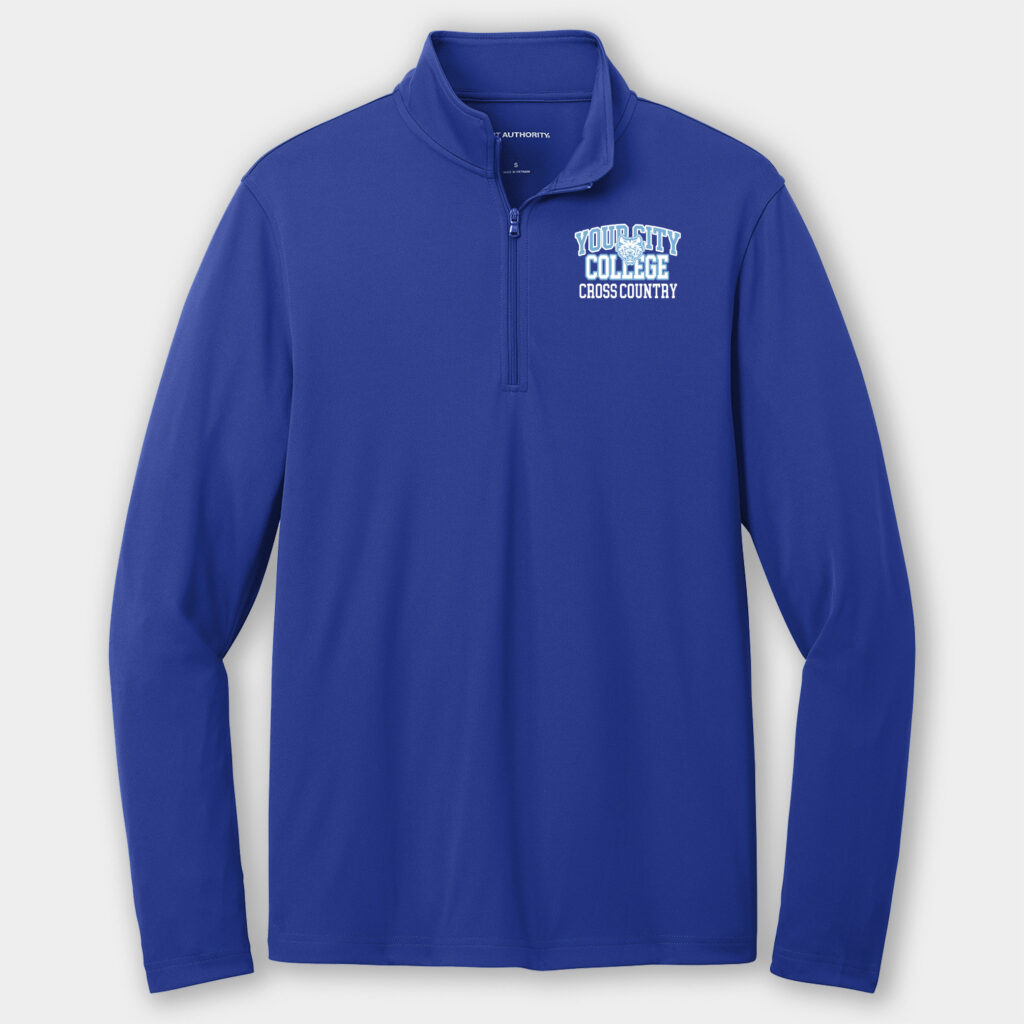 Custom Activewear Quart Zip Training Shirt